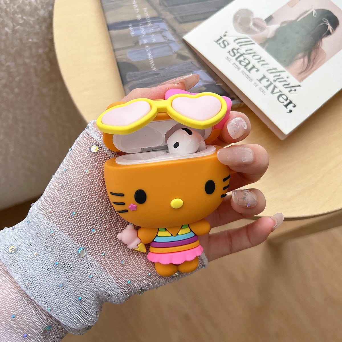 Hello Kitty Sunglasses AirPods Case | Vylora